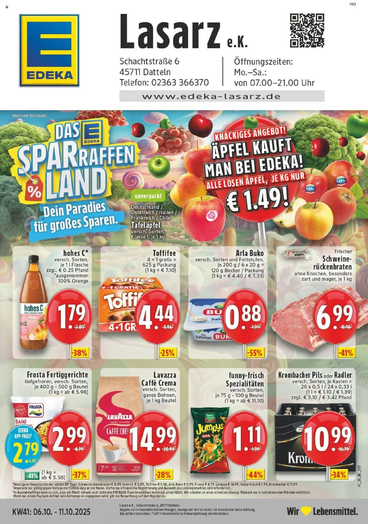 EDEKA Prospekt ab 06.10.2025 - Prospekt Datteln Online