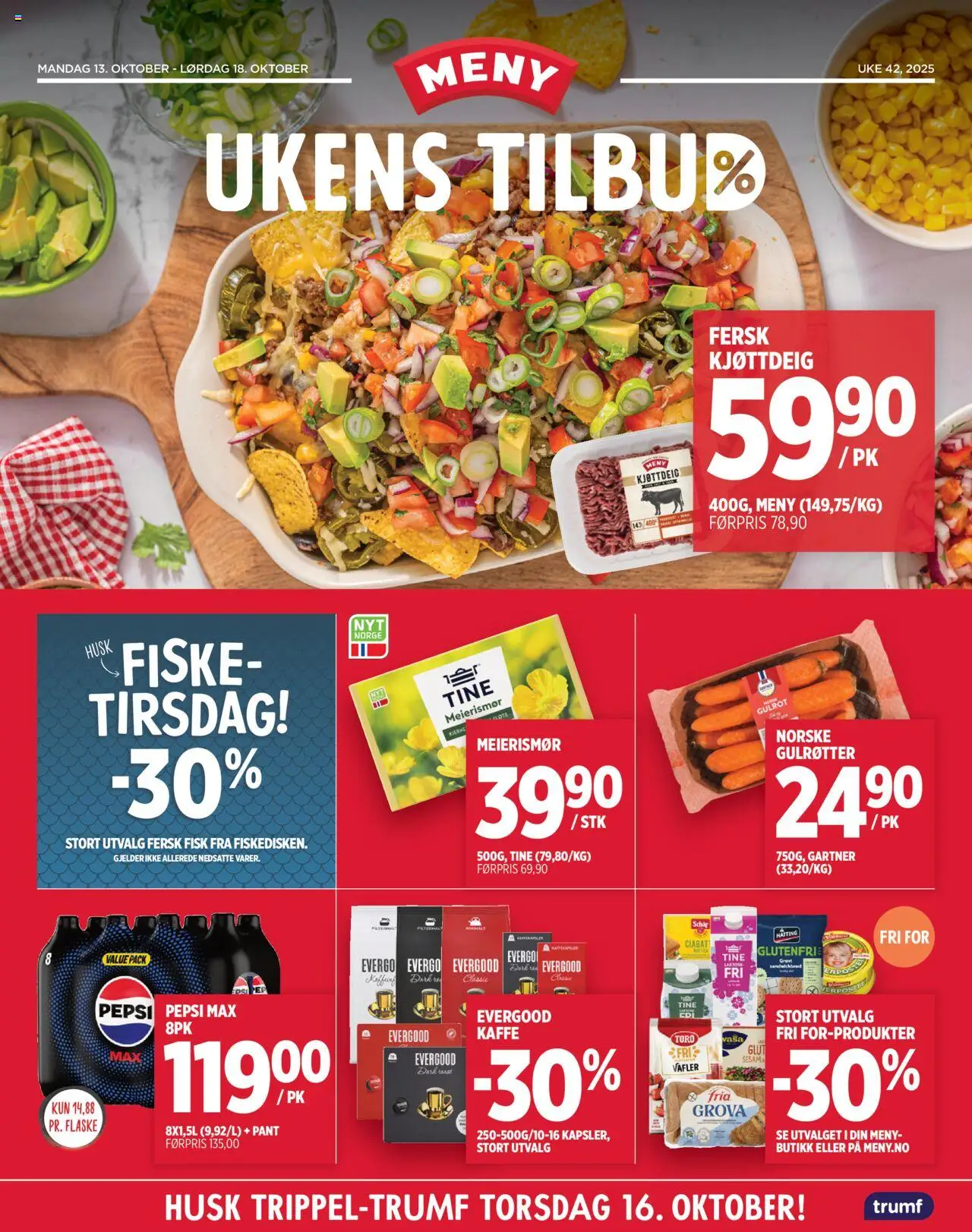 Kundeavis Meny gyldig fra 13/10/2025 - Sidenummer 1