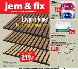 Eksempel på tilbudsavis Tilbudsavis fra butik Jem & fix gyldig fra 21/09/2025