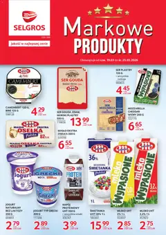 Pogląd gazetki "Selgros cash&carry gazetka - Markowe produkty" ze sklepu Selgros cash&carry ważnej od 19.03.2026