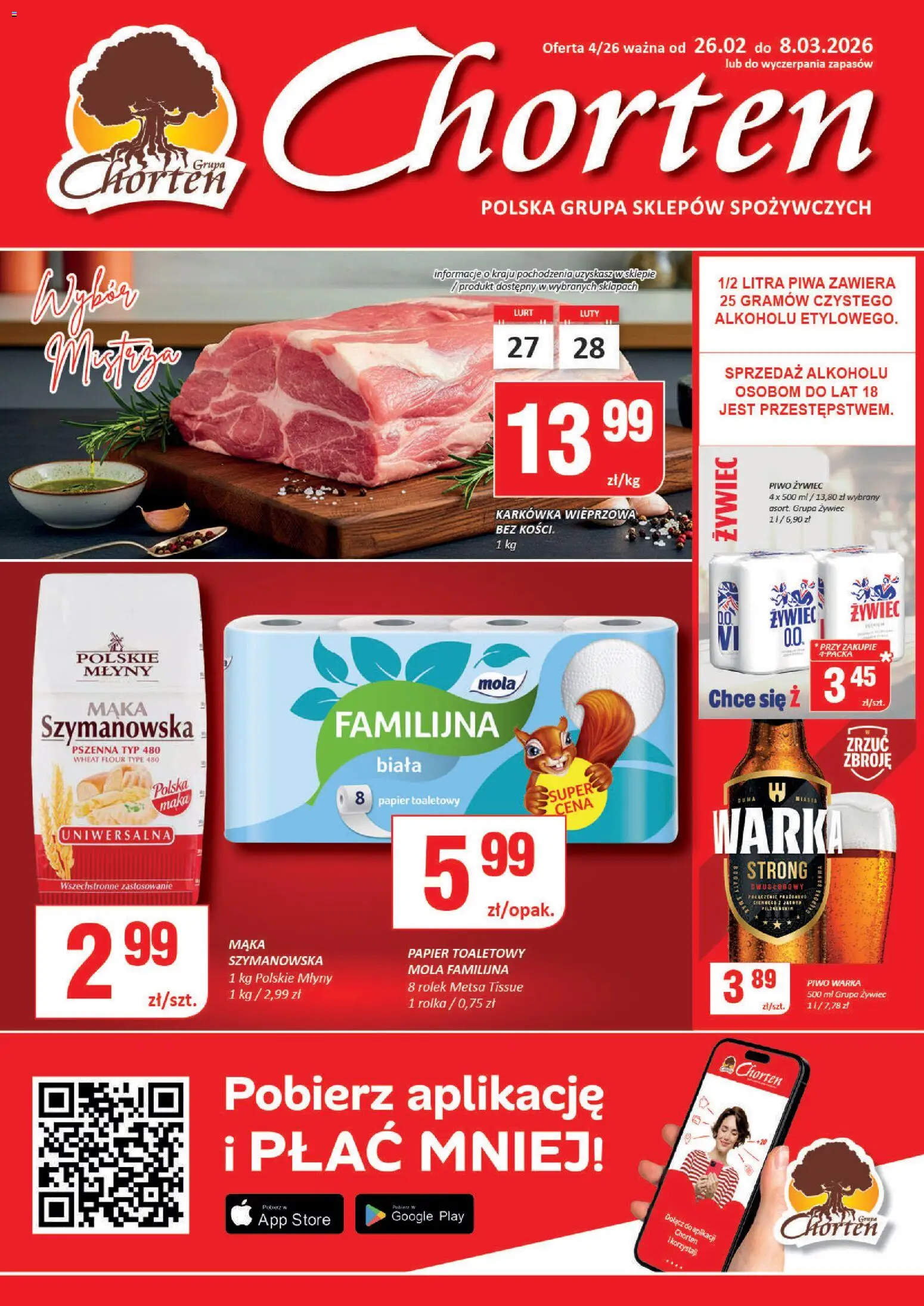 Pogląd gazetki "Gazetka" ze sklepu Chorten ważnej od 26.02.2026