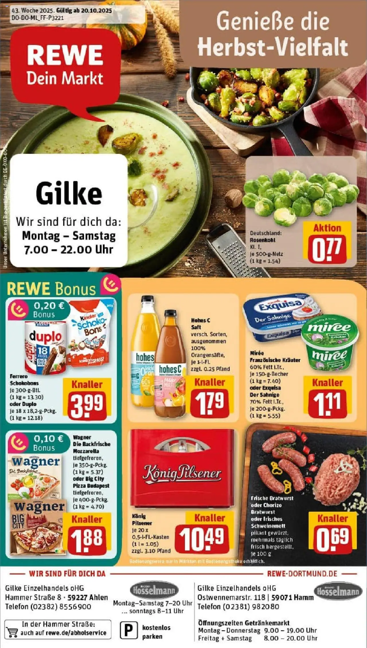 REWE Prospekt ab 19.10.2025 nächste Woche - Prospekt Hamm	