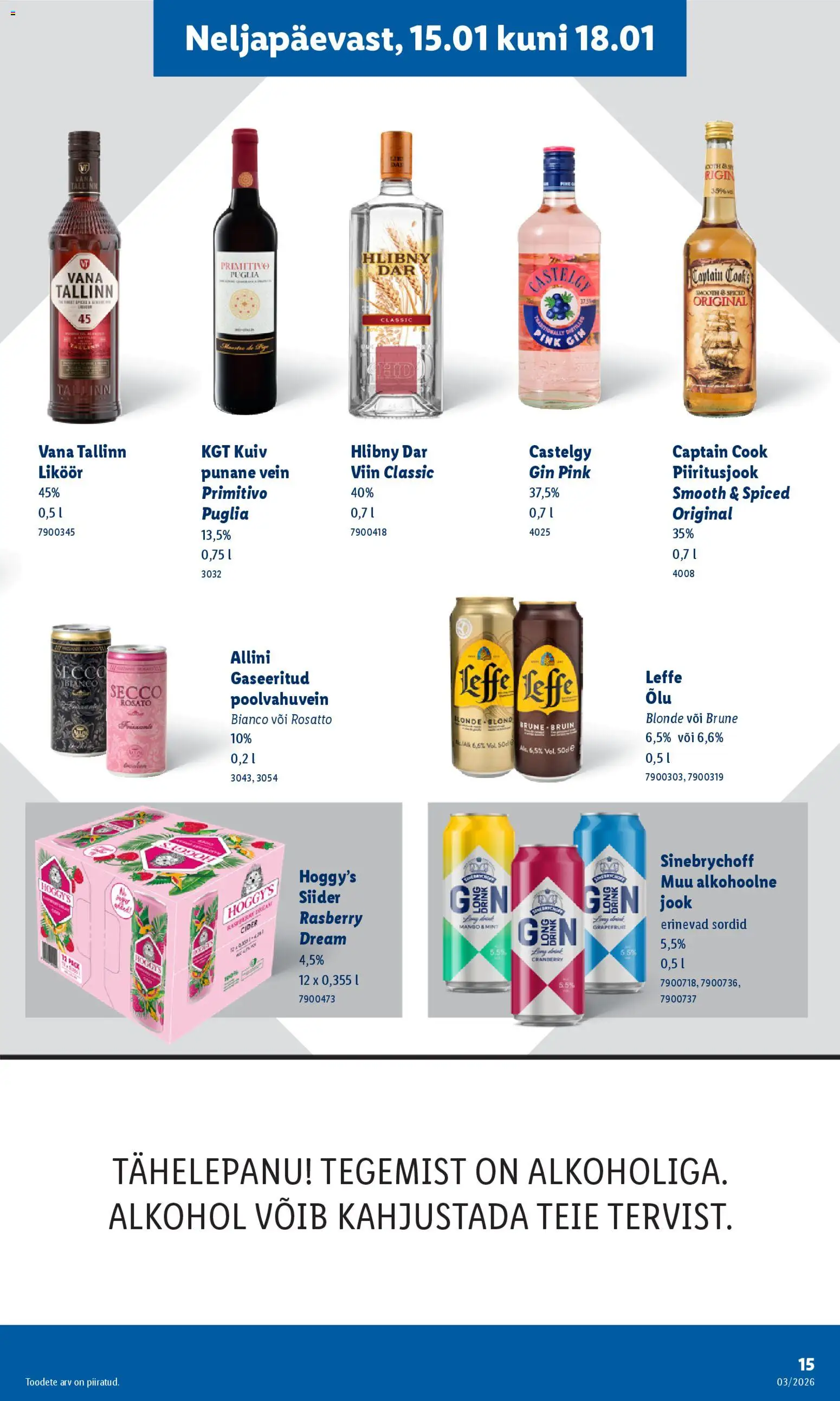 Lidl kliendilehe eelvaade alates 2026.01.12