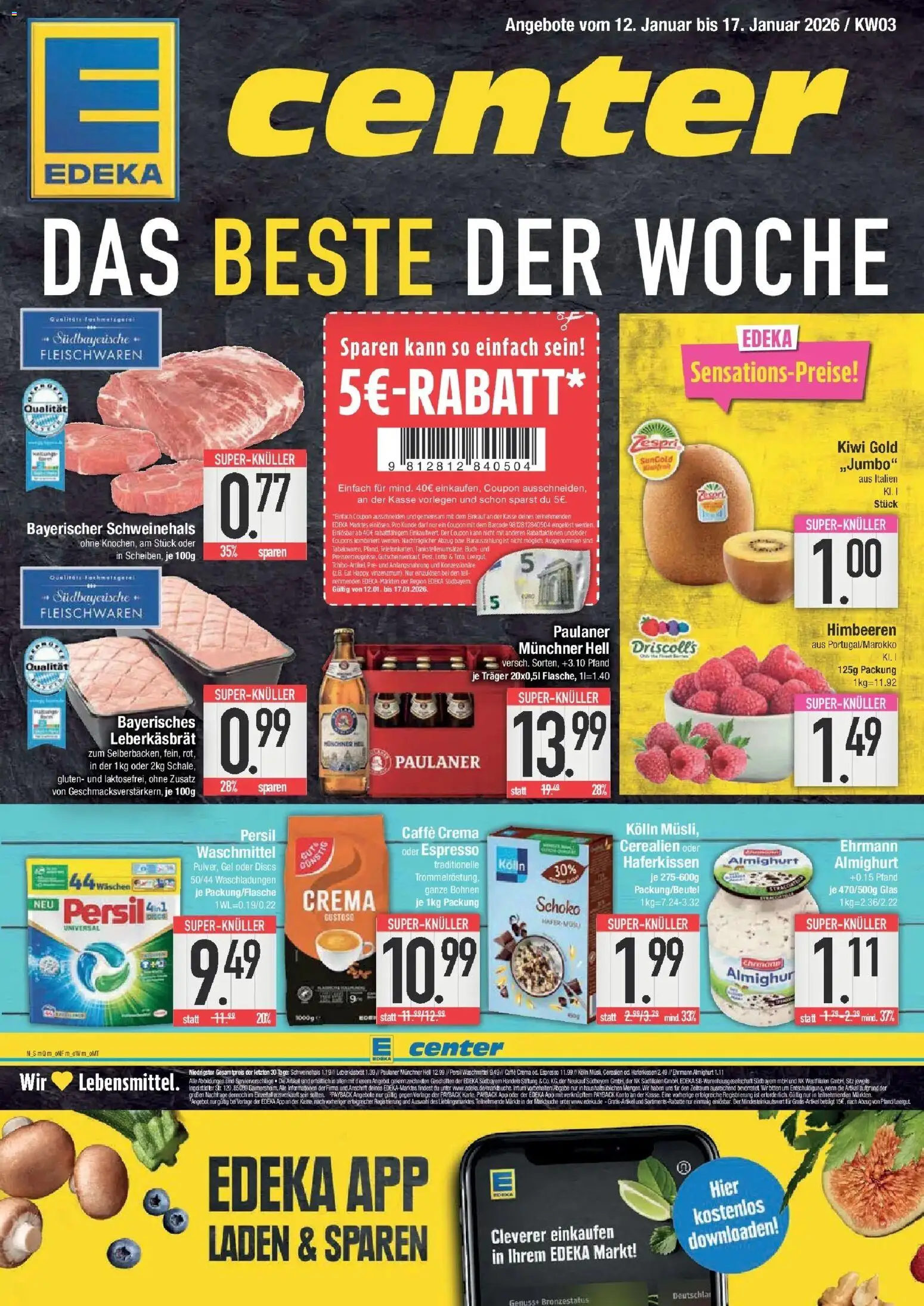Vorschau von dem Prospekt des Geschäftes Edeka, gültig ab dem 11.01.2026