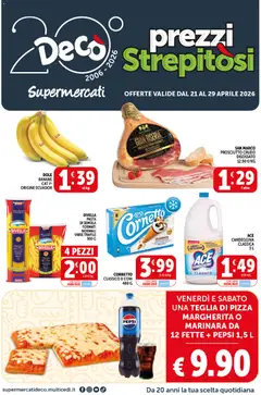 Anteprima dell'opuscolo Decò volantino Supermercati Afragola dal negozio Decò valido da 21/04/2026