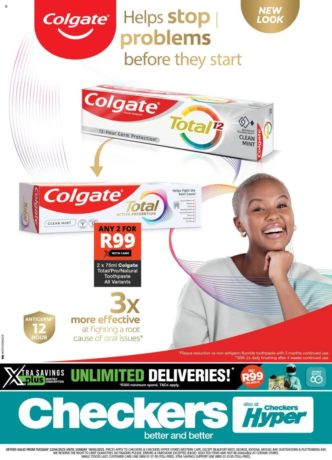 Checkers Western Cape - Colgate Promotion 22/04 - 18/05/2025 >> Catalogue - Toothpaste