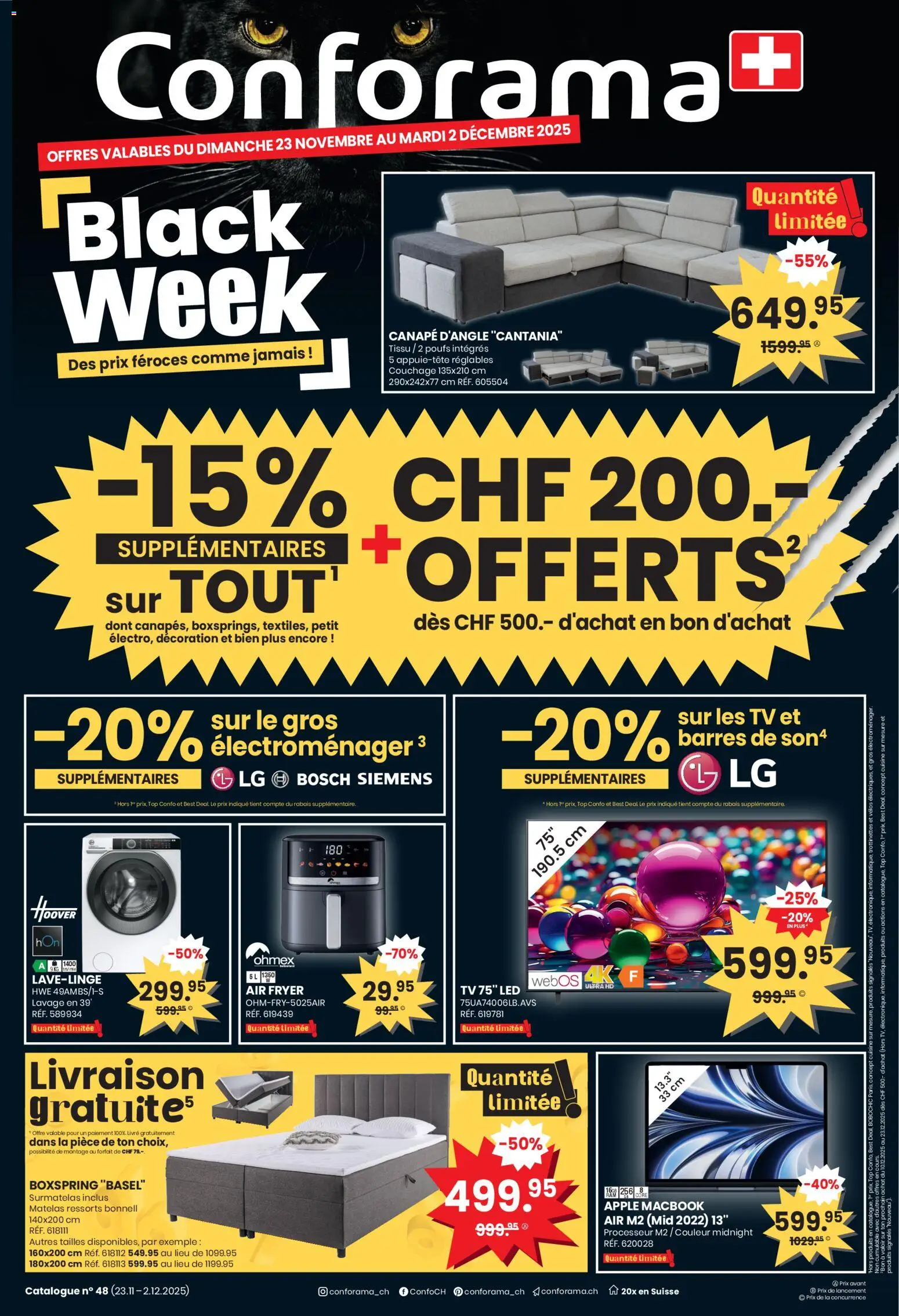 Vorschau des Merkblatts Aktionen FR vom Shop Conforama gültig von 23.11.2025 bis 02.12.2025