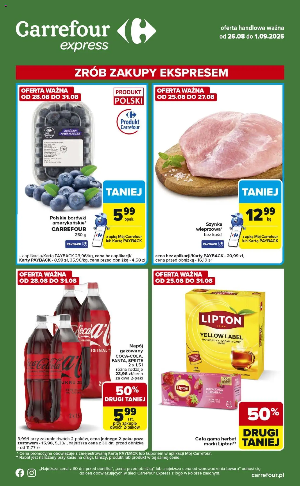 Carrefour Express II od 26.08.2025 - Nowa Gazetka - Numer strony 1