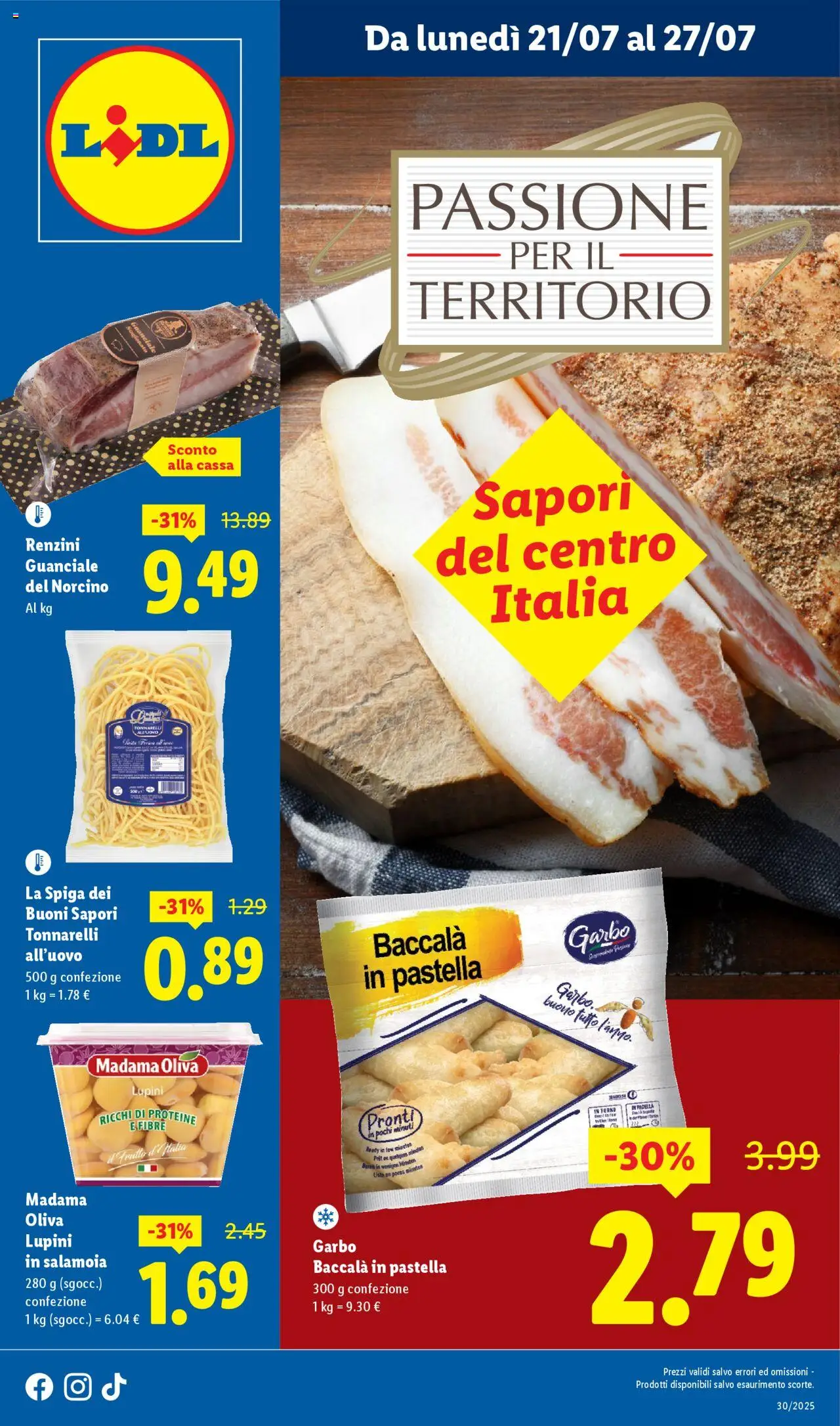 Volantino Lidl valido da 21/07/2025 numero di pagina 1