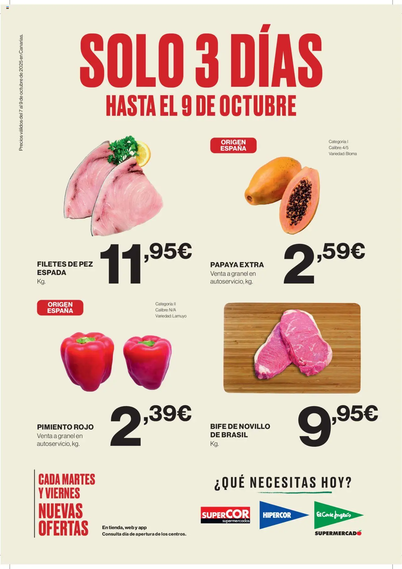 Supercor Canarias > 07/10 - 09/10/2025 > Ofertas - Pimiento, Pimiento rojo