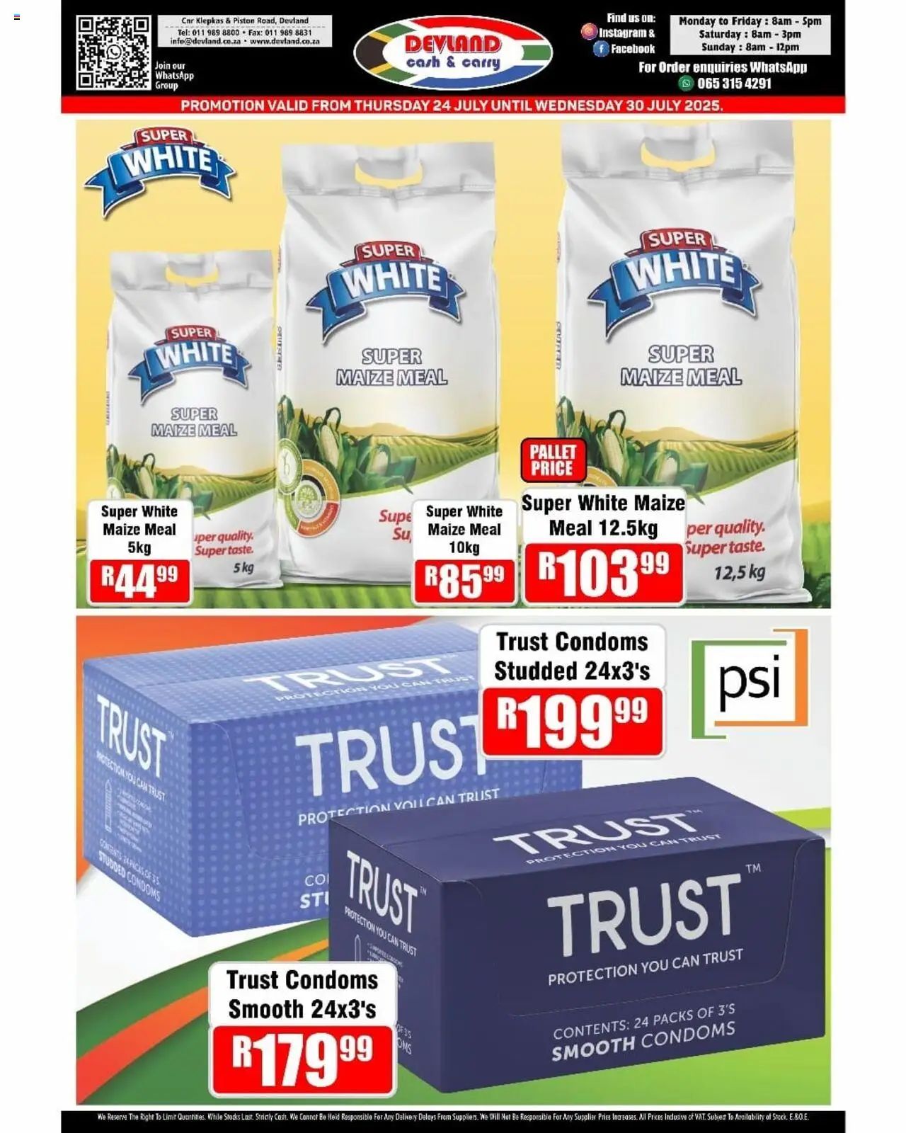 Devland Specials from 24/07 - 30/07/2025 > Promotions