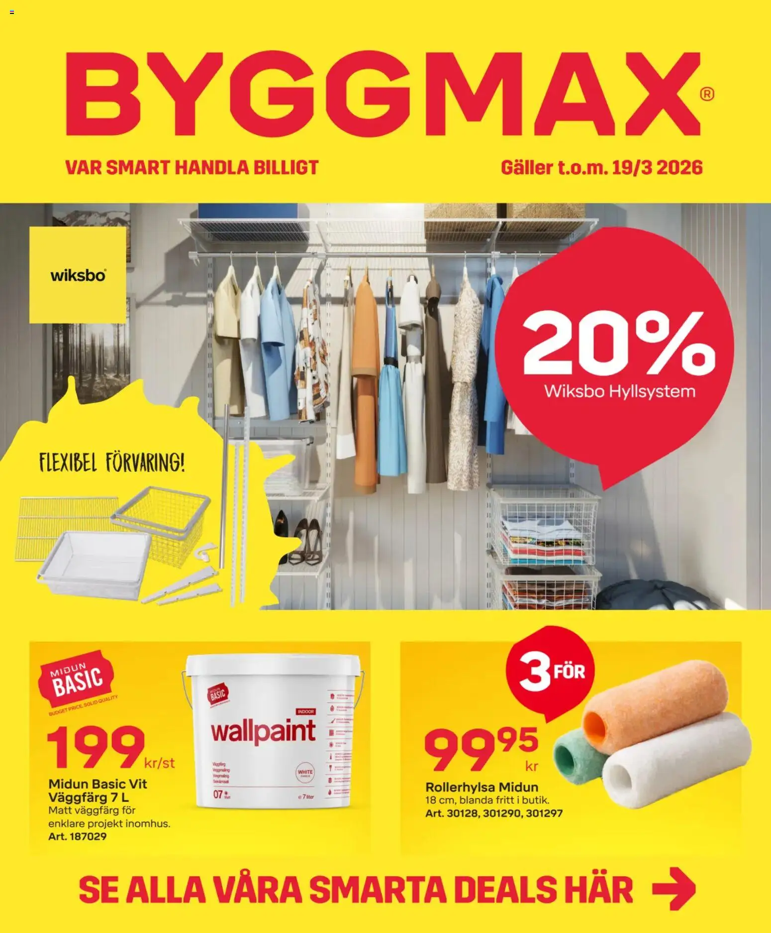 Förhandsgranska reklamblad ByggMax erbjudanden från butik ByggMax gäller från 01/03/2026