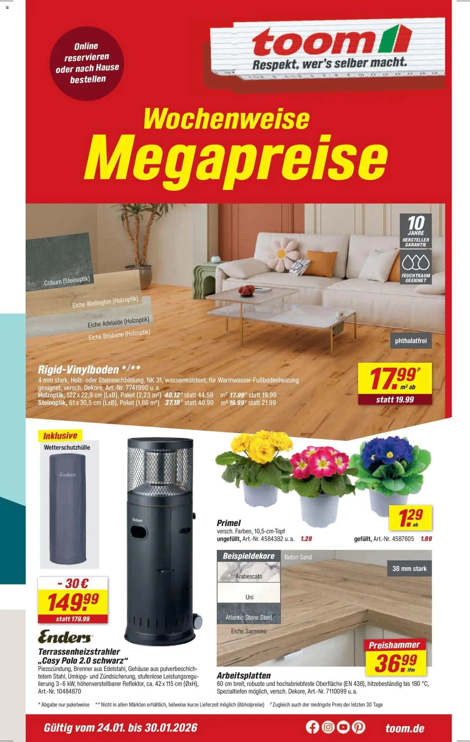 Vorschau von dem Prospekt des Geschäftes Toom Baumarkt, gültig ab dem 24.01.2026