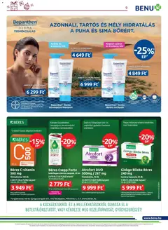 BENU Gyógyszertárak - Akciós újság BENU Gyógyszertárak megtekintése, amely érvényes 2025.12.01.-től | Oldal: 9