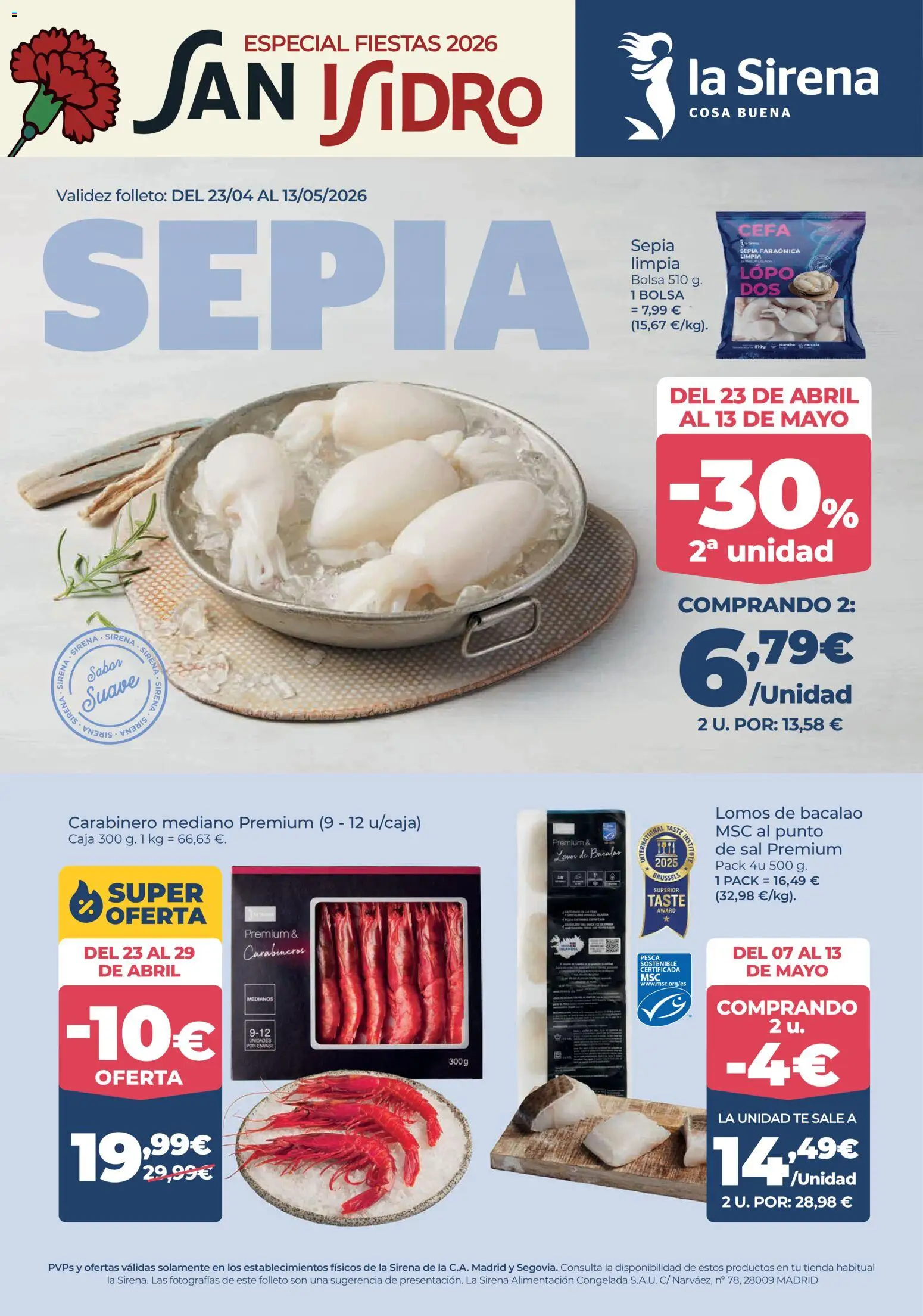 Vista previa del folleto de la tienda La Sirena válido desde el 23/04/2026 