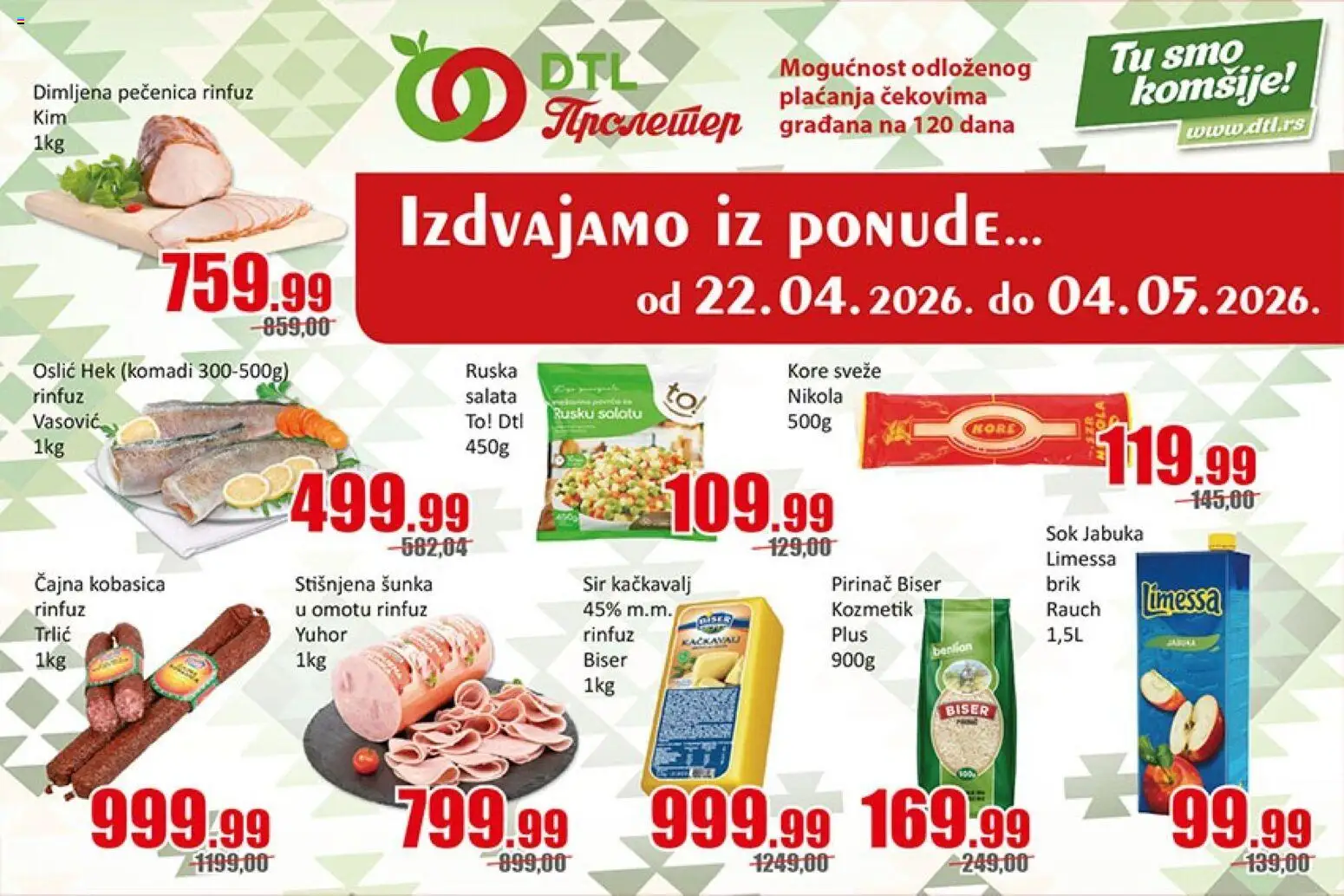 Pregled Metalac Proleter kataloga - važi od 22.04.2026