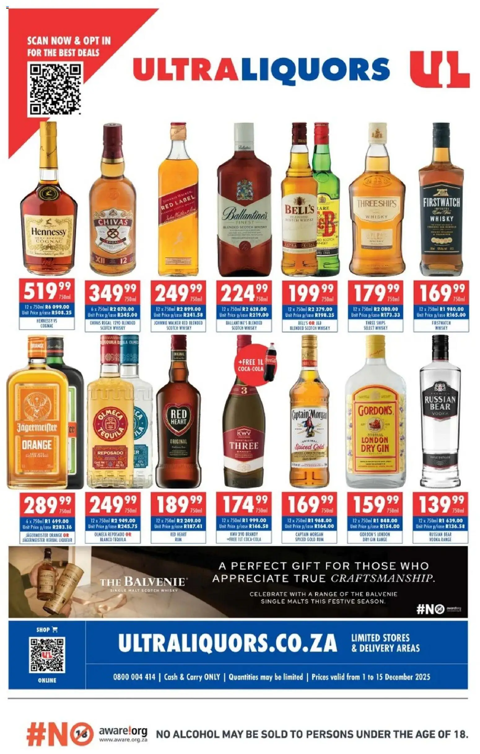Preview of Ultra Liquors flyer valid from 01/12/2025