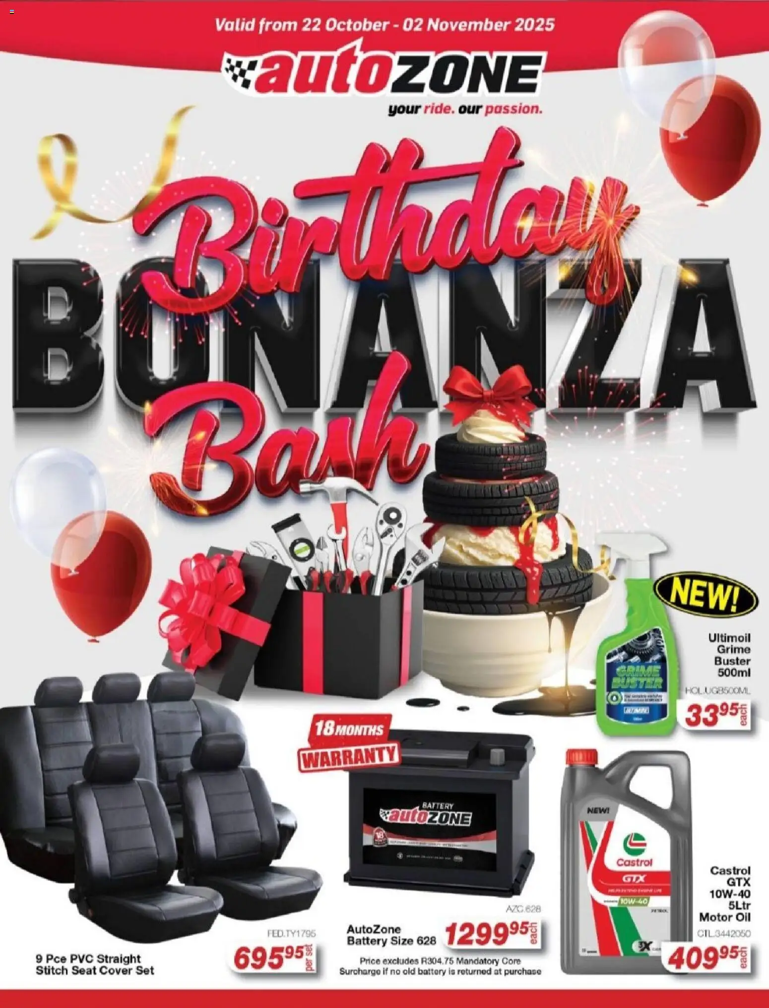 AutoZone Specials from 22/10 - 02/11/2025 > Promotions