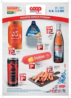 Náhľad COOP Jednota letáku platného od 15.10.2025