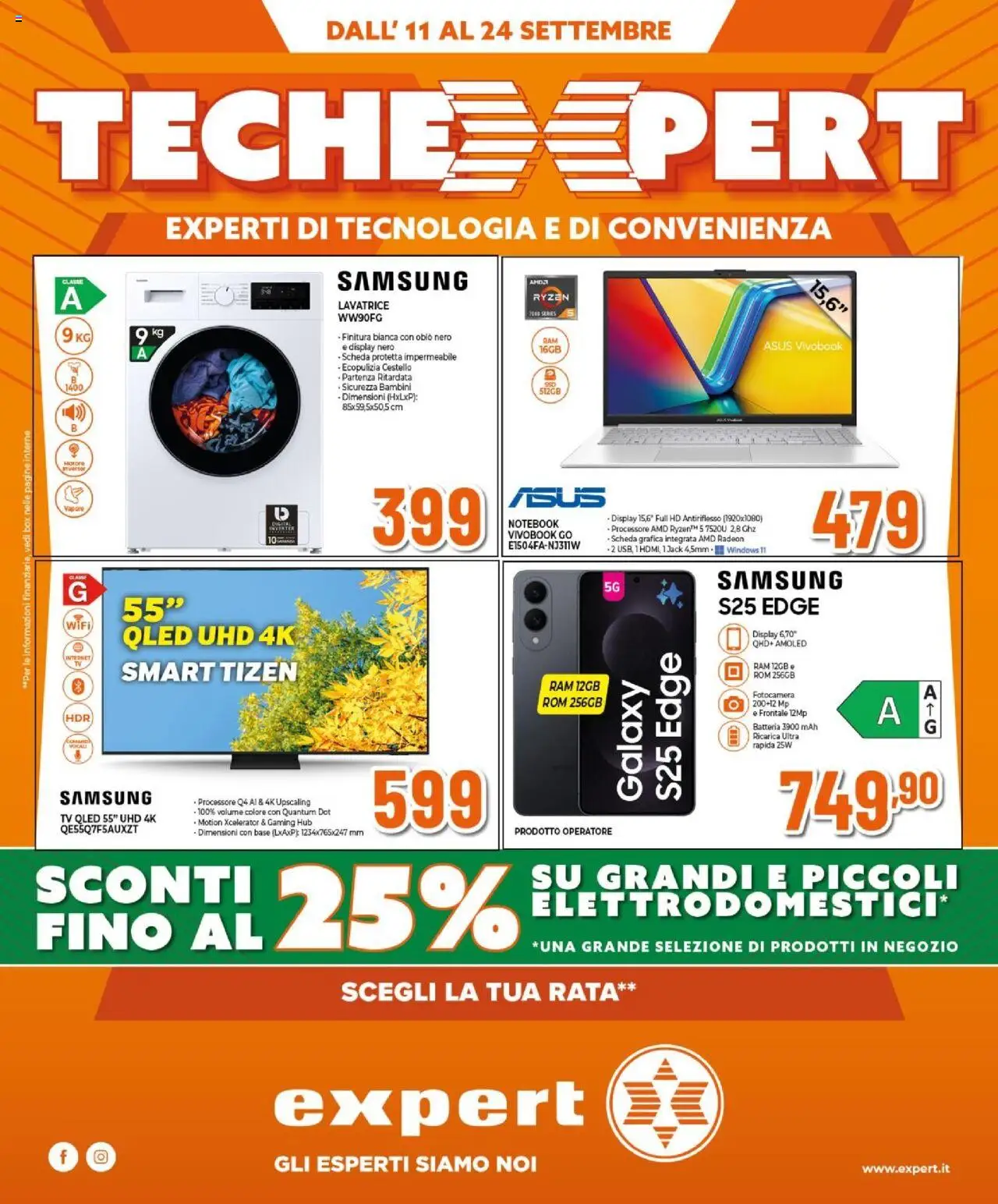 Volantino Expert valido da 11/09/2025 numero di pagina 1