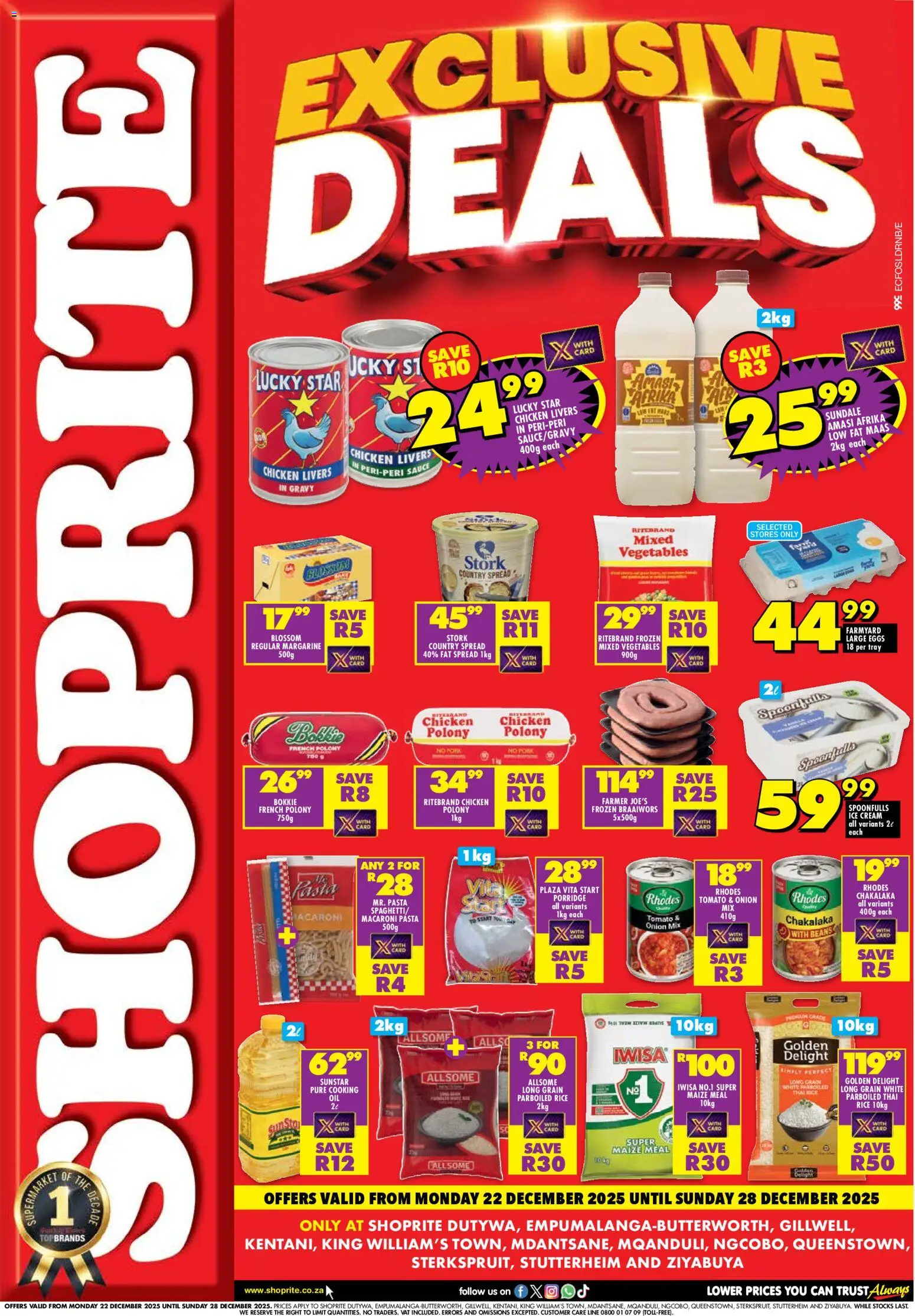 Preview of Shoprite flyer valid from 22/12/2025