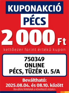 Aldi - Kupón Akció | Pécs megtekintése, amely érvényes 2025.08.04.-től