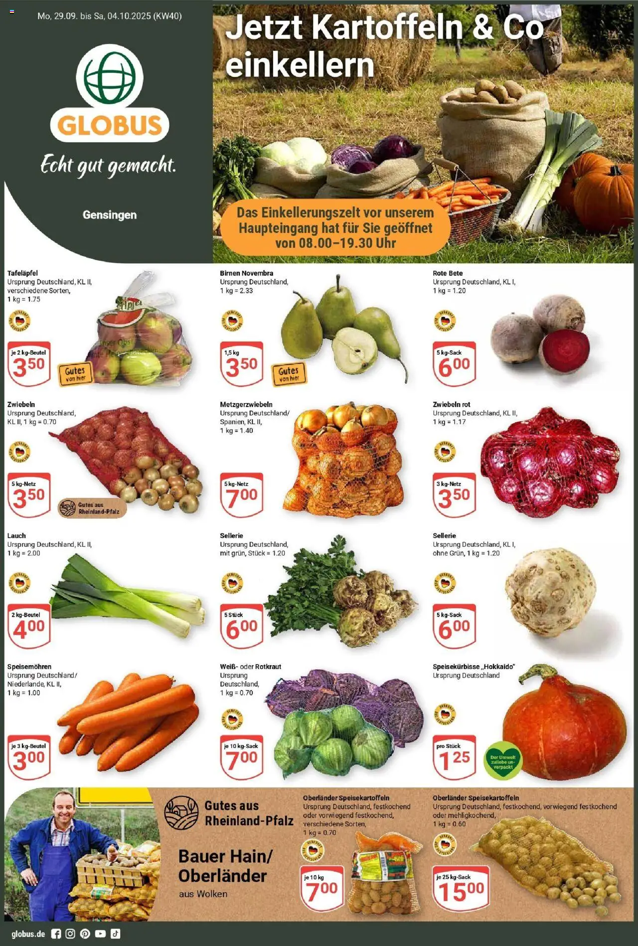 Globus Prospekt ab Montag 28.09.2025 > Prospekt Gensingen	