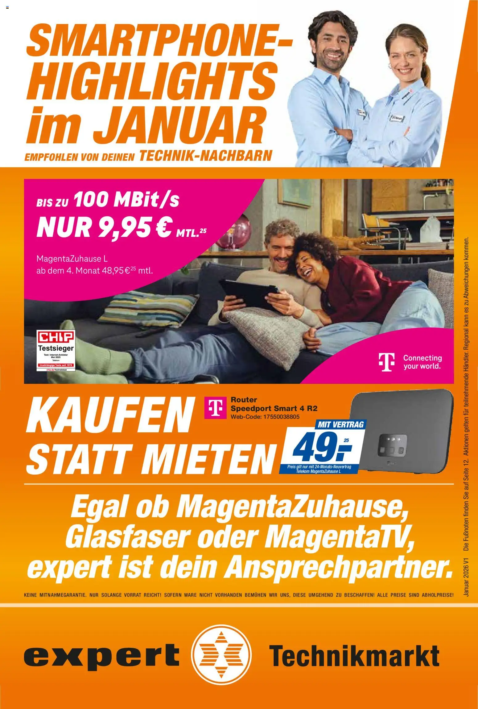 Vorschau von dem Prospekt des Geschäftes Expert, gültig ab dem 01.01.2026 - Smartphone