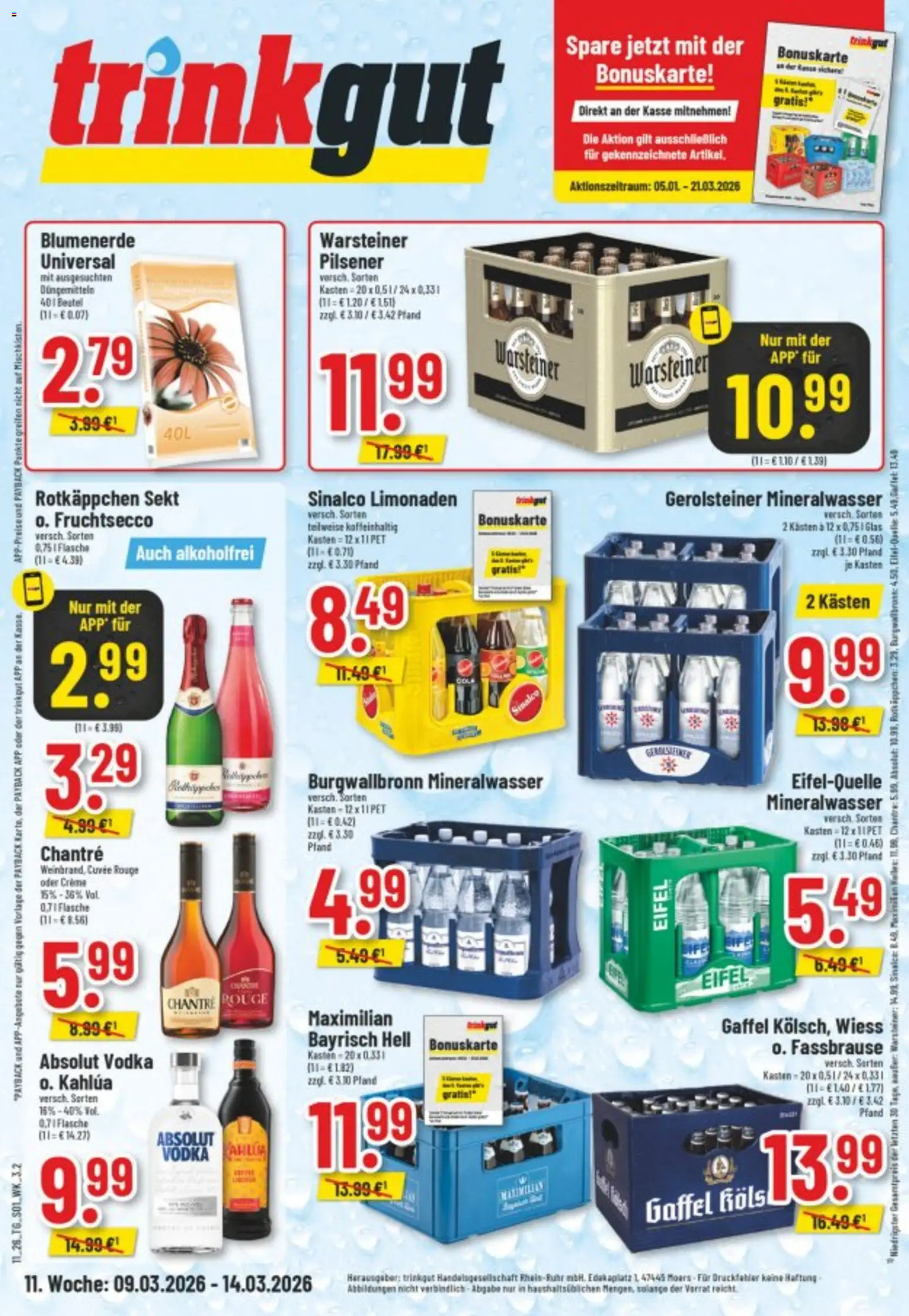 Vorschau von dem Prospekt des Geschäftes Trinkgut, gültig ab dem 09.03.2026