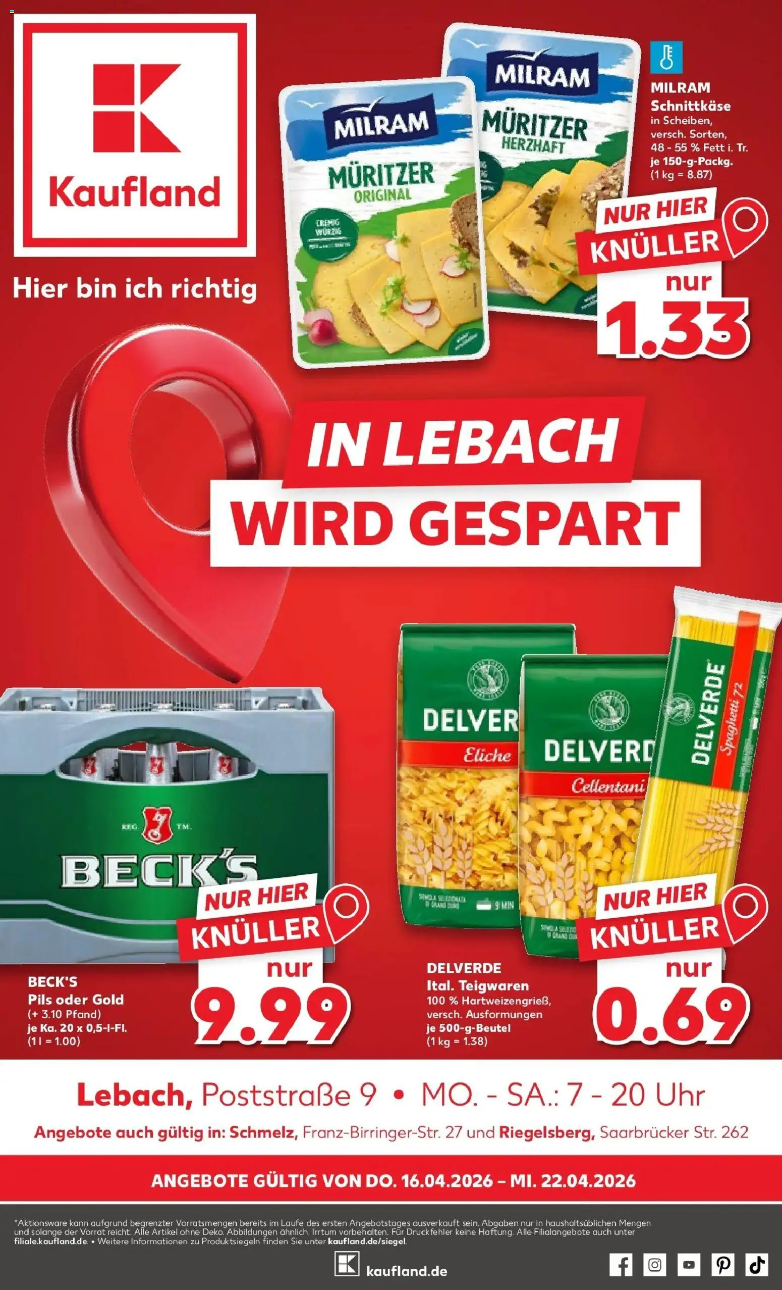 Vorschau von dem Prospekt des Geschäftes Kaufland, gültig ab dem 16.04.2026
