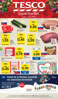 Náhľad Tesco letáku platného od 05.11.2025
