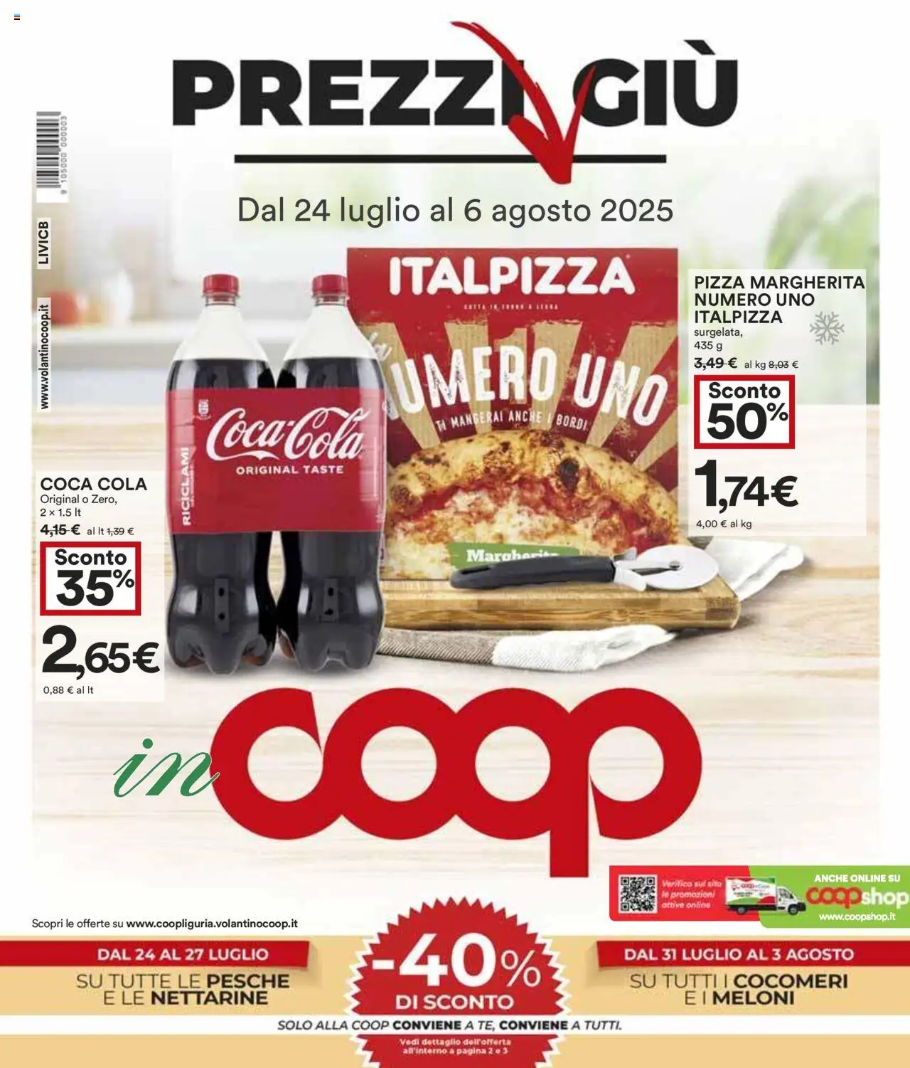 Volantino COOP valido da 24/07/2025 numero di pagina 1