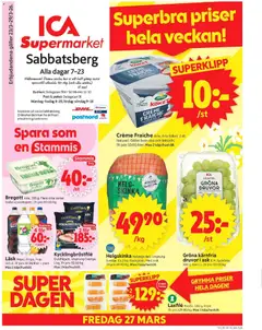 Förhandsgranska reklamblad Stockholm från butik ICA Supermarket gäller från 23/03/2026