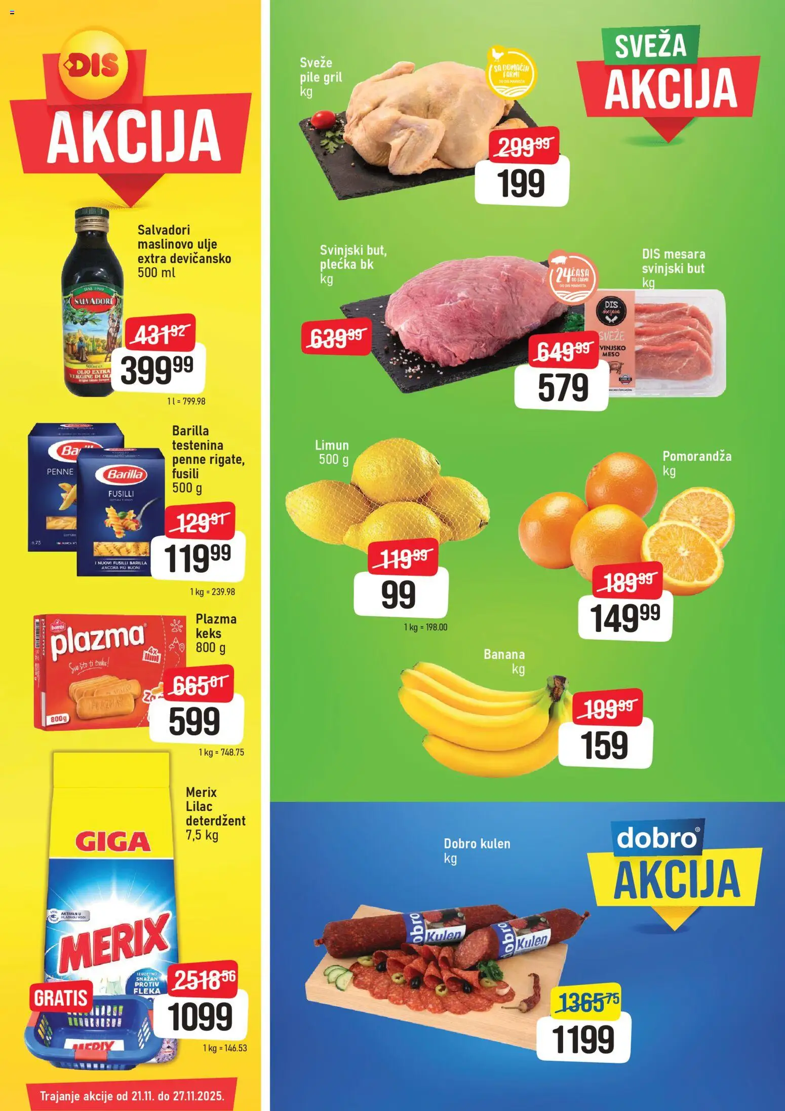 Pregled DIS kataloga - važi od 21.11.2025