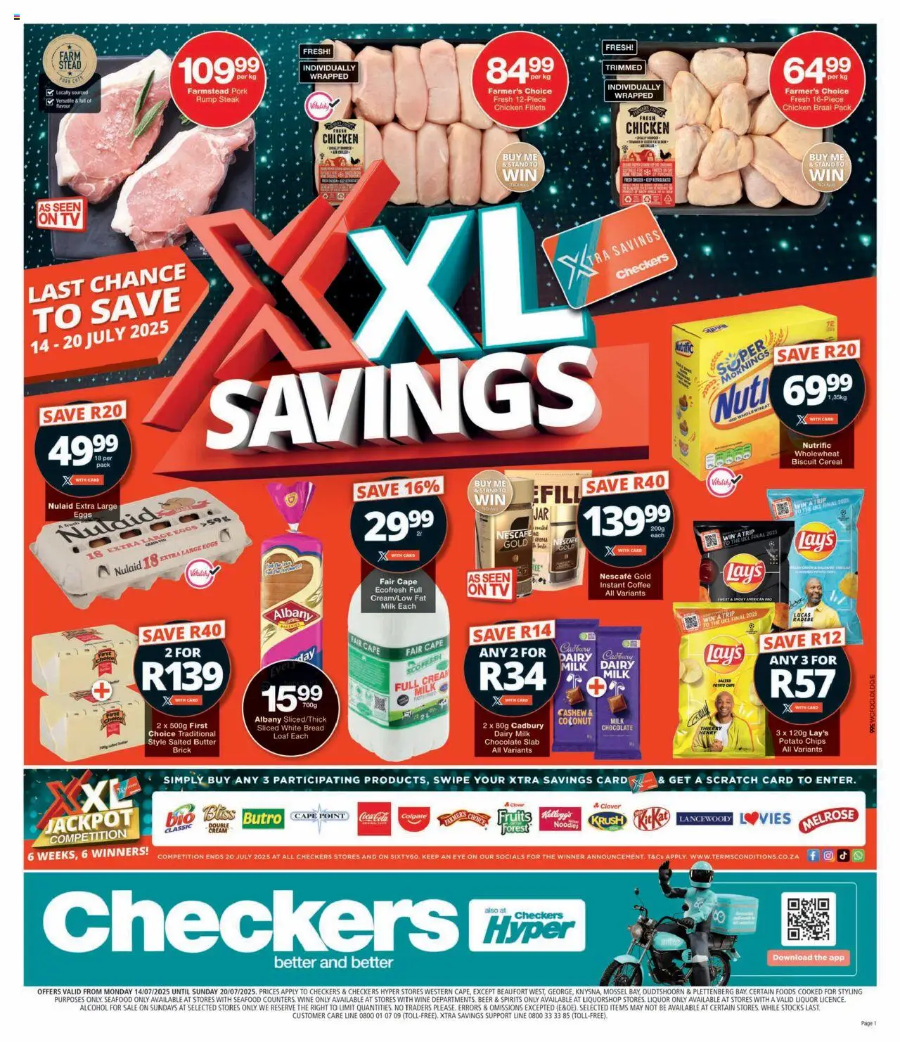 Checkers Western Cape - XXL Savings Week 6 Deals 14/07 - 20/07/2025 >> Catalogue