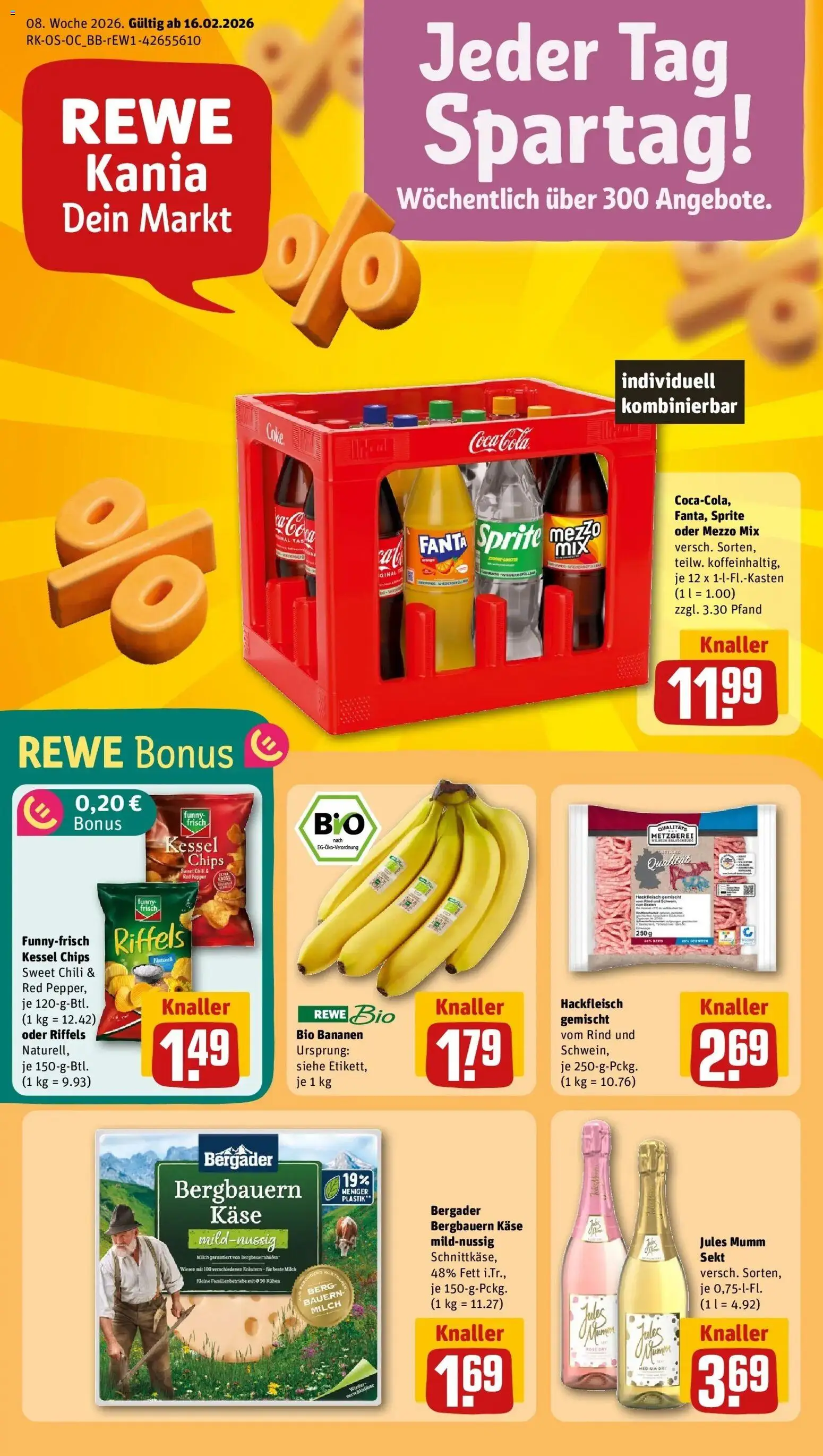 Vorschau von dem Prospekt des Geschäftes Rewe, gültig ab dem 16.02.2026