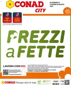 Anteprima dell'opuscolo Volantino City Lombardia dal negozio Conad valido da 22/08/2025