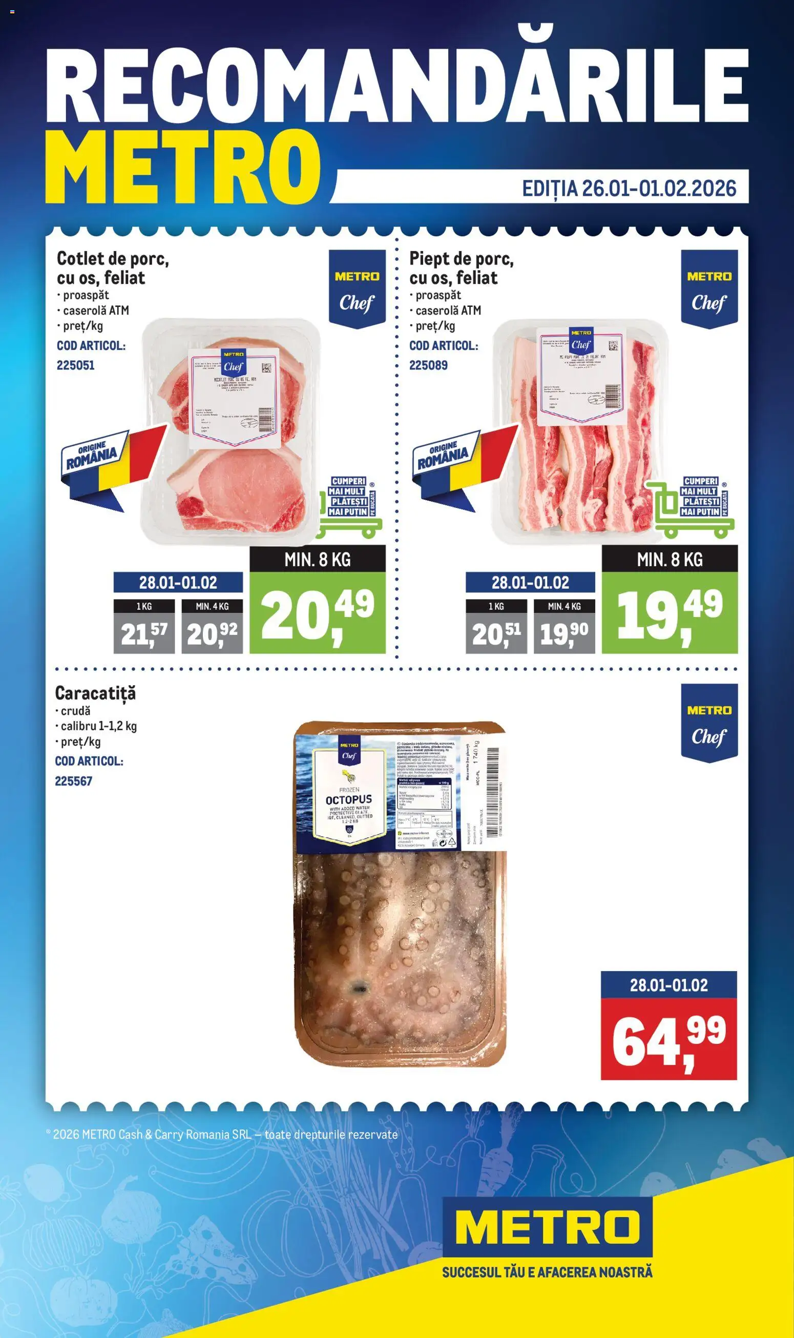 Previzualizarea de cataloage: Metro Catalog nou valabil de la 26.01.2026