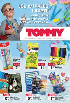 Pregled letka Super ponuda za školarce trgovine Tommy vrijedi od 18.08.2025
