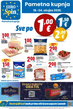 Pregled letka Eurospin Katalog trgovine Eurospin vrijedi od 18.03.2026
