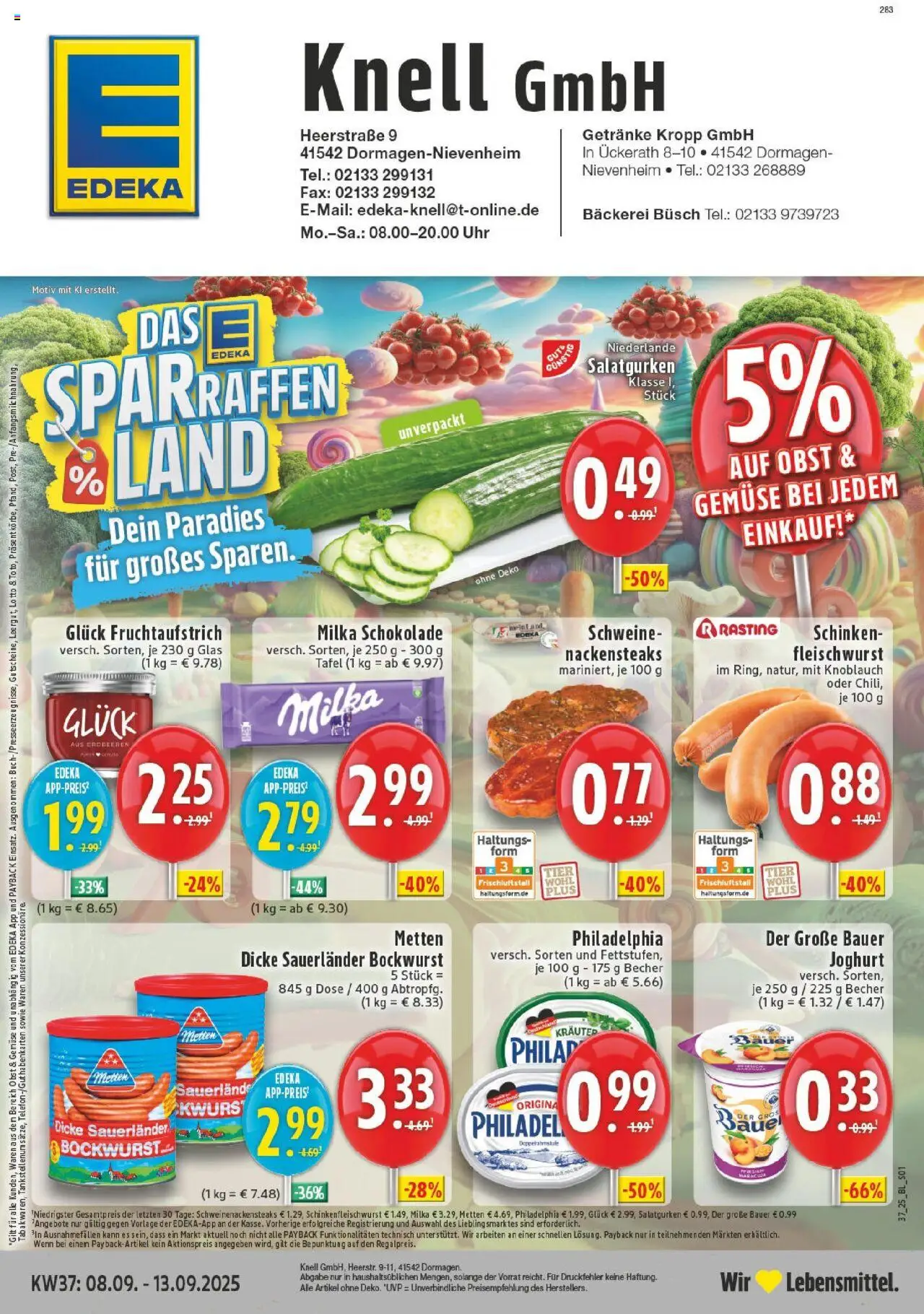 EDEKA Prospekt ab 07.09.2025 - Prospekt Dormagen-Nievenheim Online