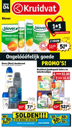 Voorbeeld van Folder week 4 van winkel Kruidvat geldig vanaf 19/01/2026