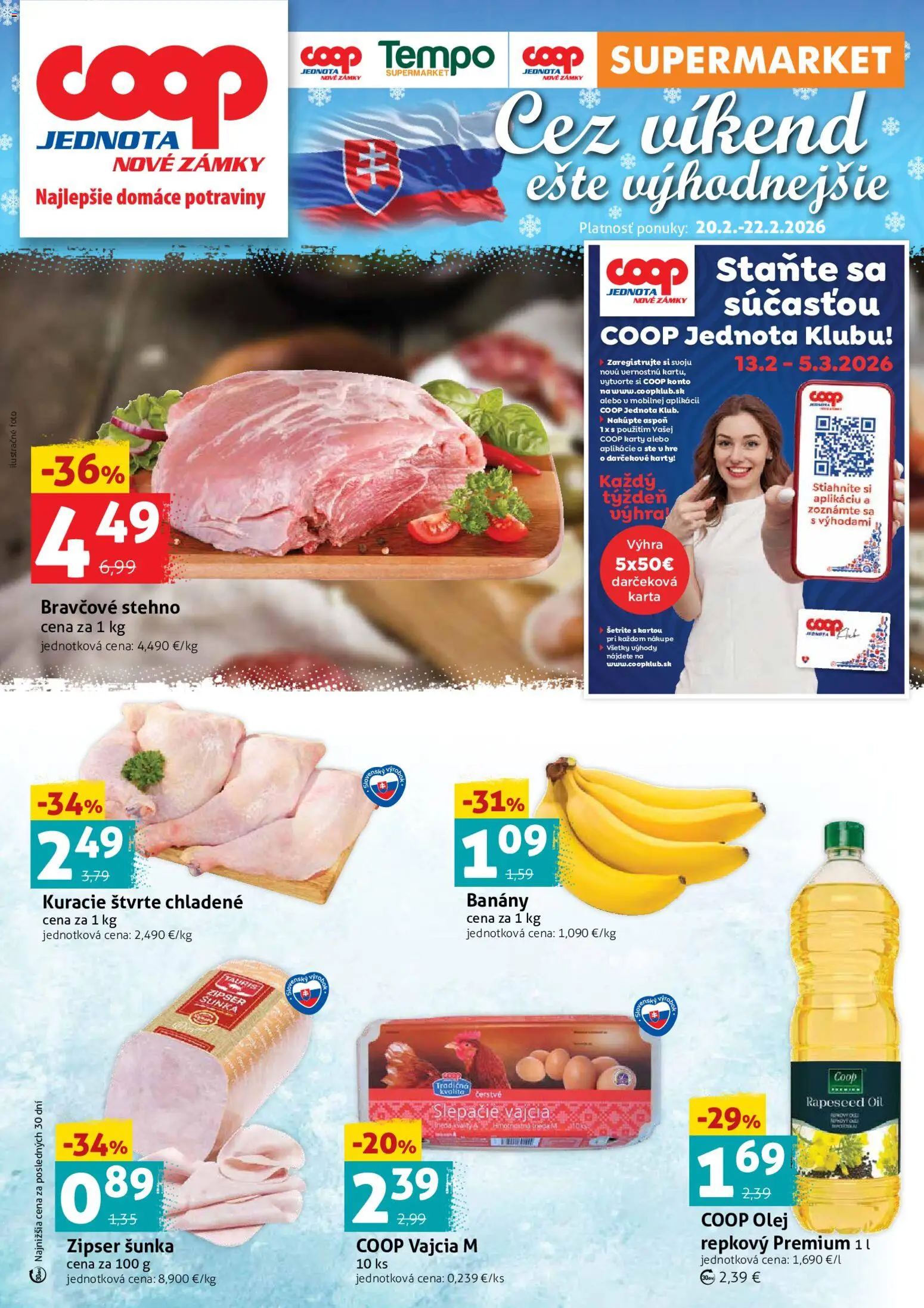 Náhľad COOP Jednota letáku platného od 20.02.2026