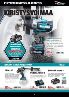 Kaupan Makita Tarjoukset esikatselu, voimassa 01/10/2025 | Sivu: 9