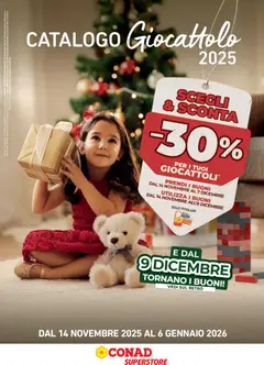 Anteprima dell'opuscolo Volantino Superstore Giocattolo dal negozio Conad valido da 14/11/2025