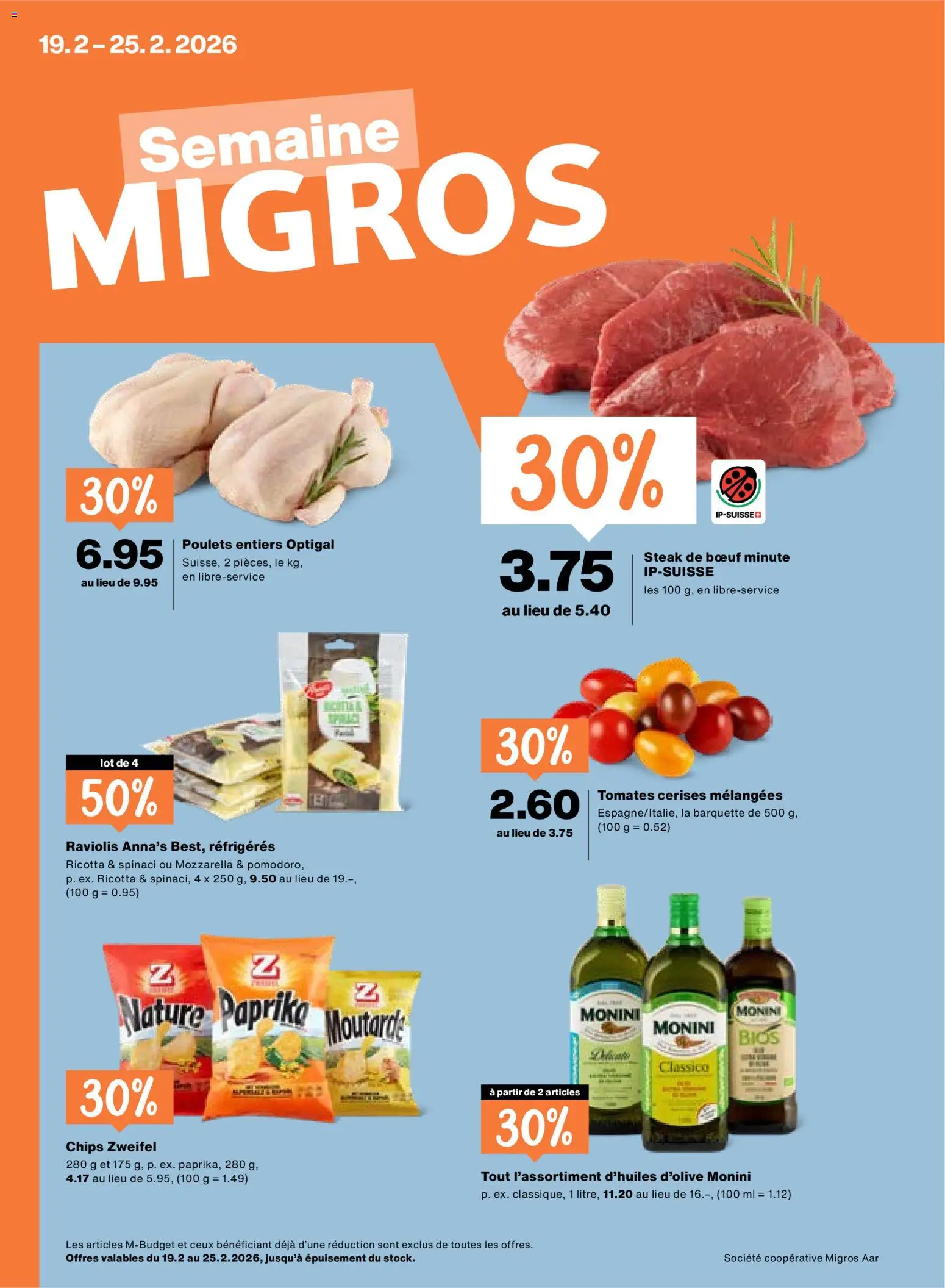 Vorschau des Merkblatts Aktionen FR vom Shop Migros gültig von 19.02.2026 bis 25.02.2026