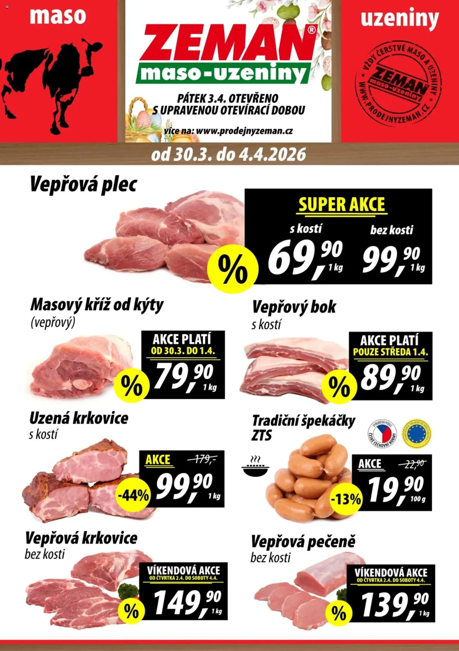 Náhled nabídky: Prodejny Zeman Prodejny Zeman leták platný od 30.03.2026