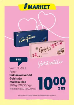 Kaupan S-market Tarjoukset ystävänpäiväviikko esikatselu, voimassa 09/02/2026