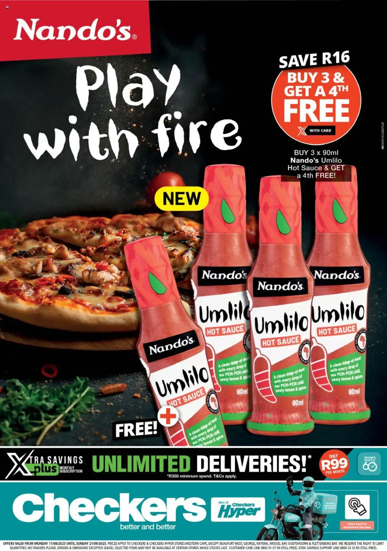 Checkers Western Cape - Nando's Promotion 11/08 - 21/09/2025 >> Catalogue