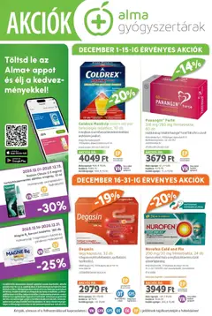 Alma Gyógyszertárak - Alma újság érvényessége 2025.12.31-ig megtekintése, amely érvényes 2025.12.02.-től